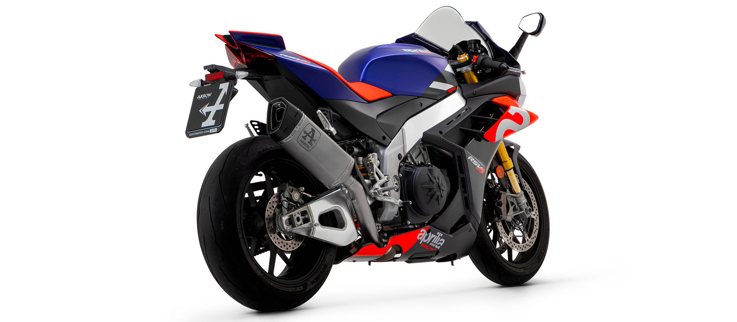 Arrow Pista Silencer with De-Cat for Aprilia RSV4 (2021+)