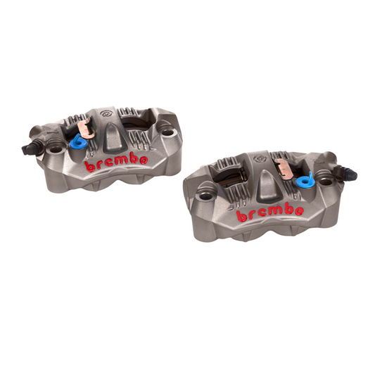 Brembo GP4-RS 4-Piston 108mm Radial Mount Cast Monobloc Caliper Set - Titanium Grey
