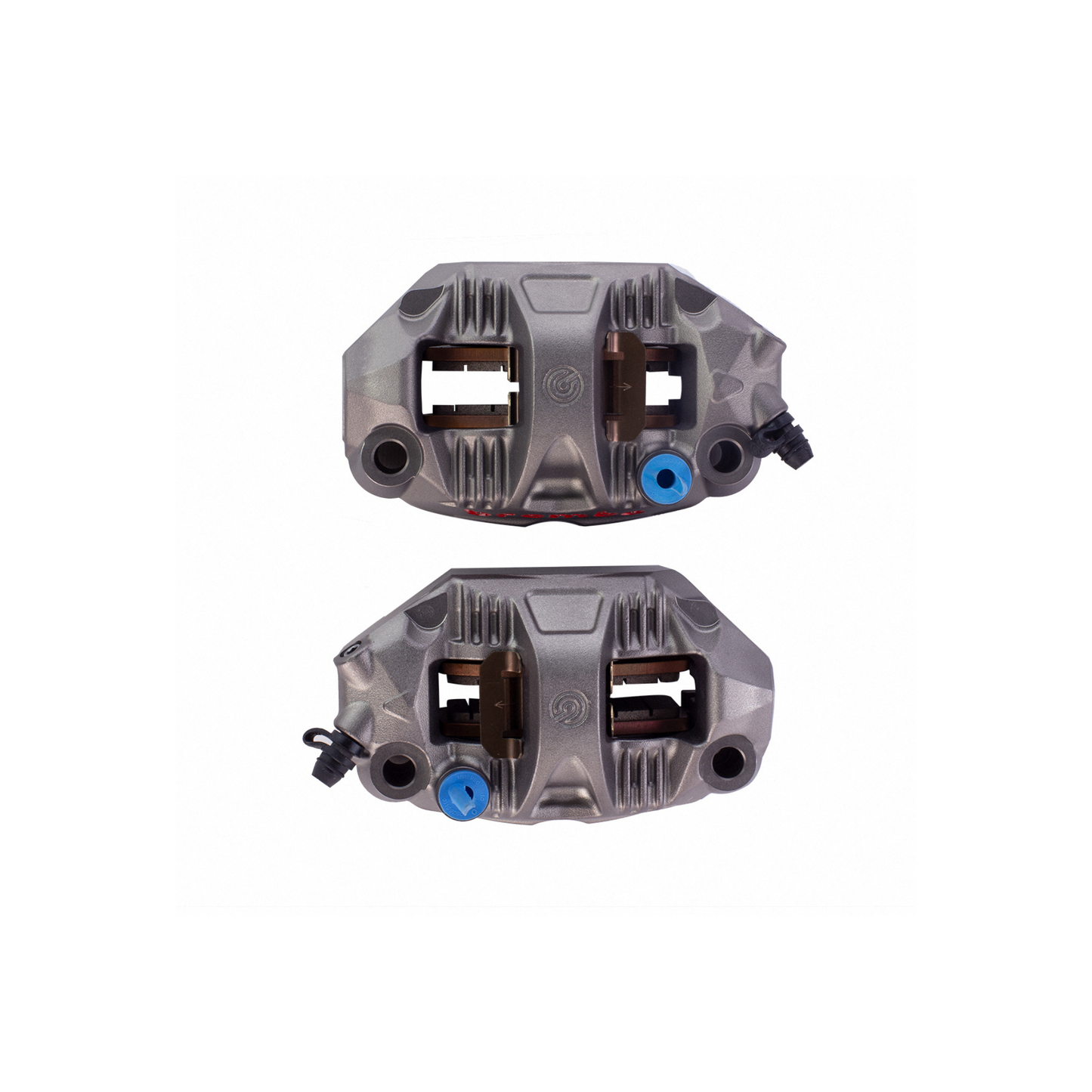 Brembo GP4-RS 4-Piston 108mm Radial Mount Cast Monobloc Caliper Set - Titanium Grey