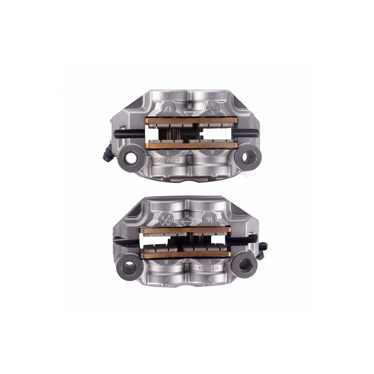 Brembo GP4-RS 4-Piston 108mm Radial Mount Cast Monobloc Caliper Set - Titanium Grey