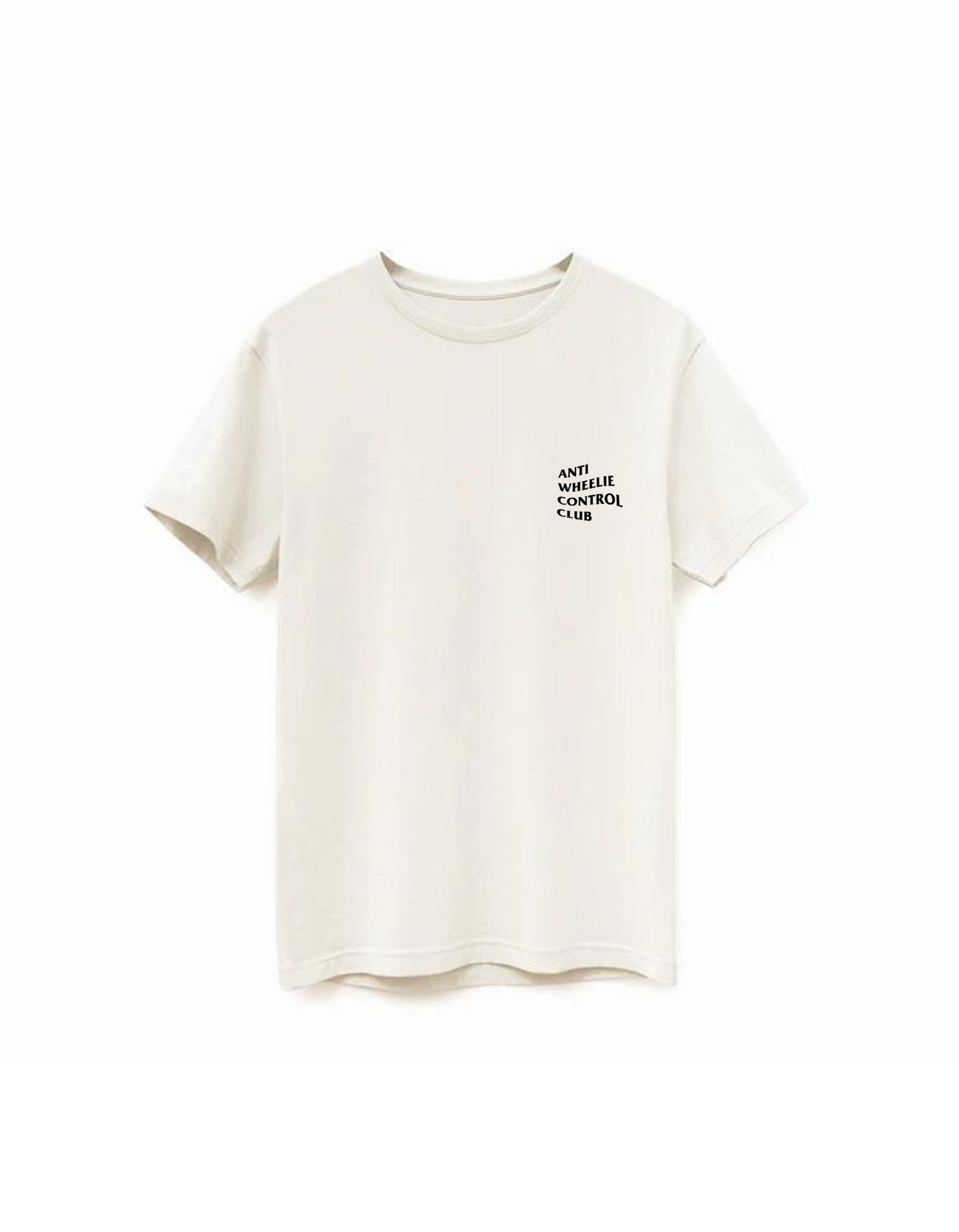 Anti Wheelie Control Club T-Shirt - Natural