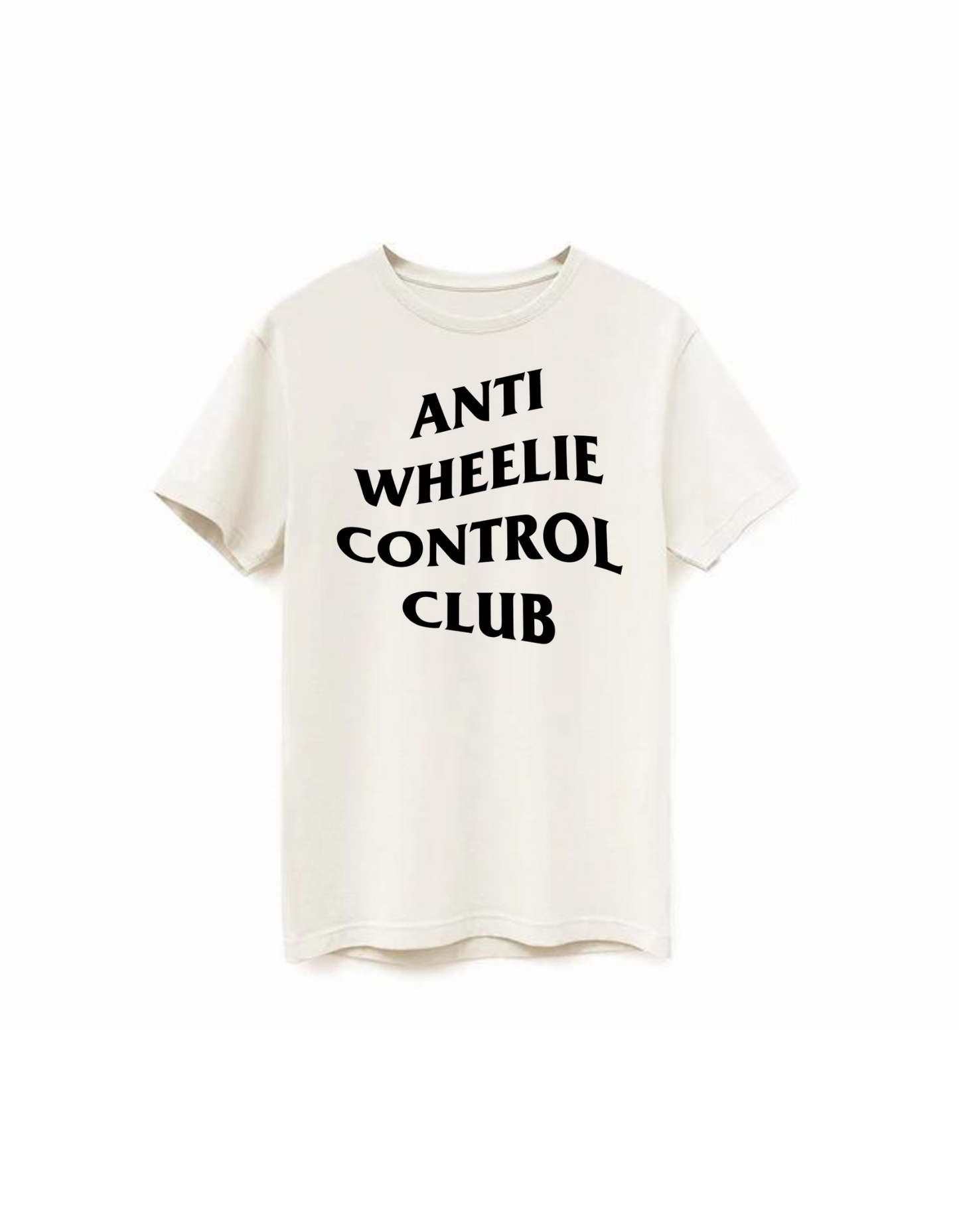 Anti Wheelie Control Club T-Shirt - Natural