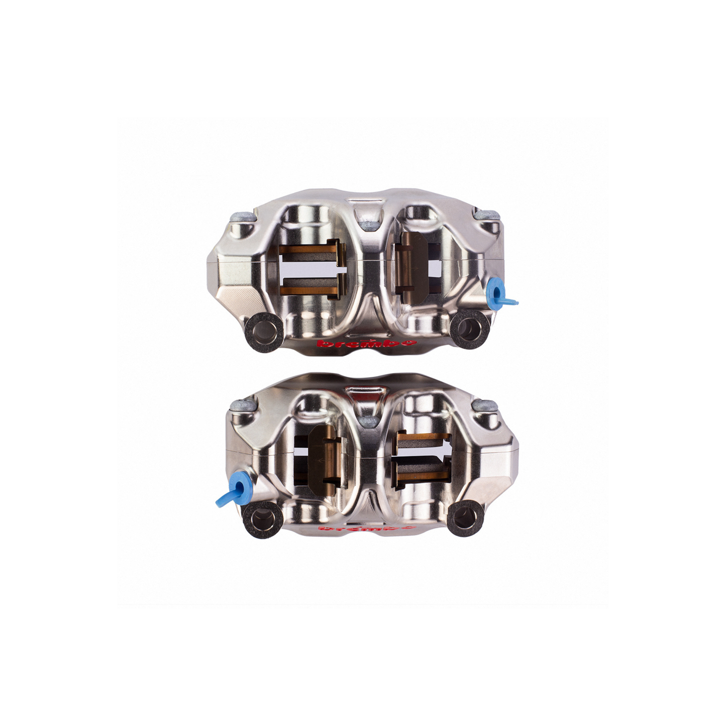 Brembo GP4-RX 4-Piston Radial Mount 2-Piece Billet Caliper Set - Nickel