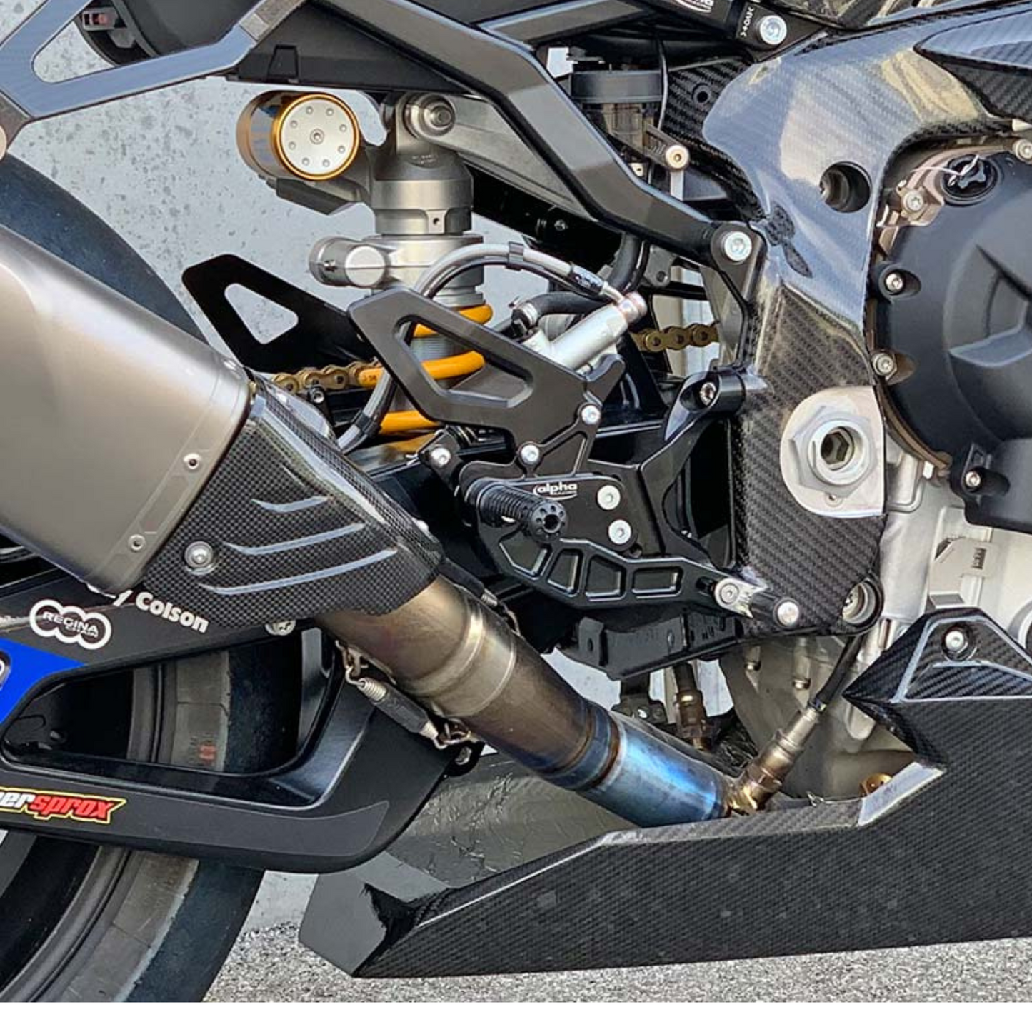 alphaRacing Race Rearsets for BMW S1000RR / M1000RR (2019+)