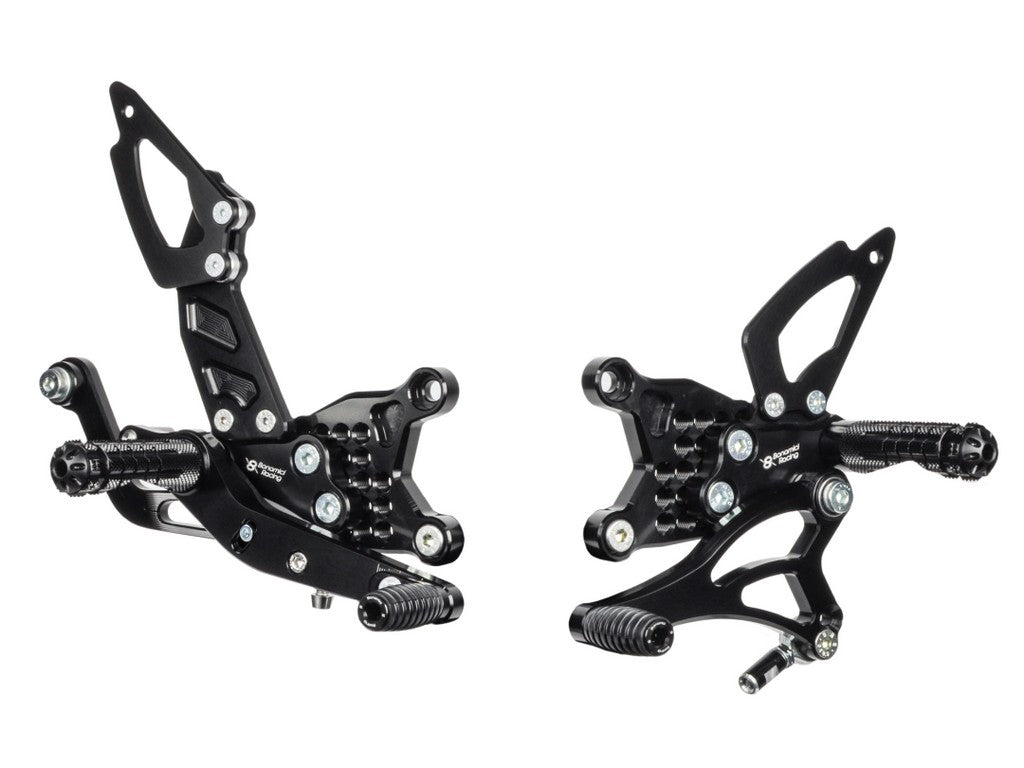 Aprilia Tuono V4 (2017-23) Street Version 6-Position Adjustable Rearsets by Bonamici Racing