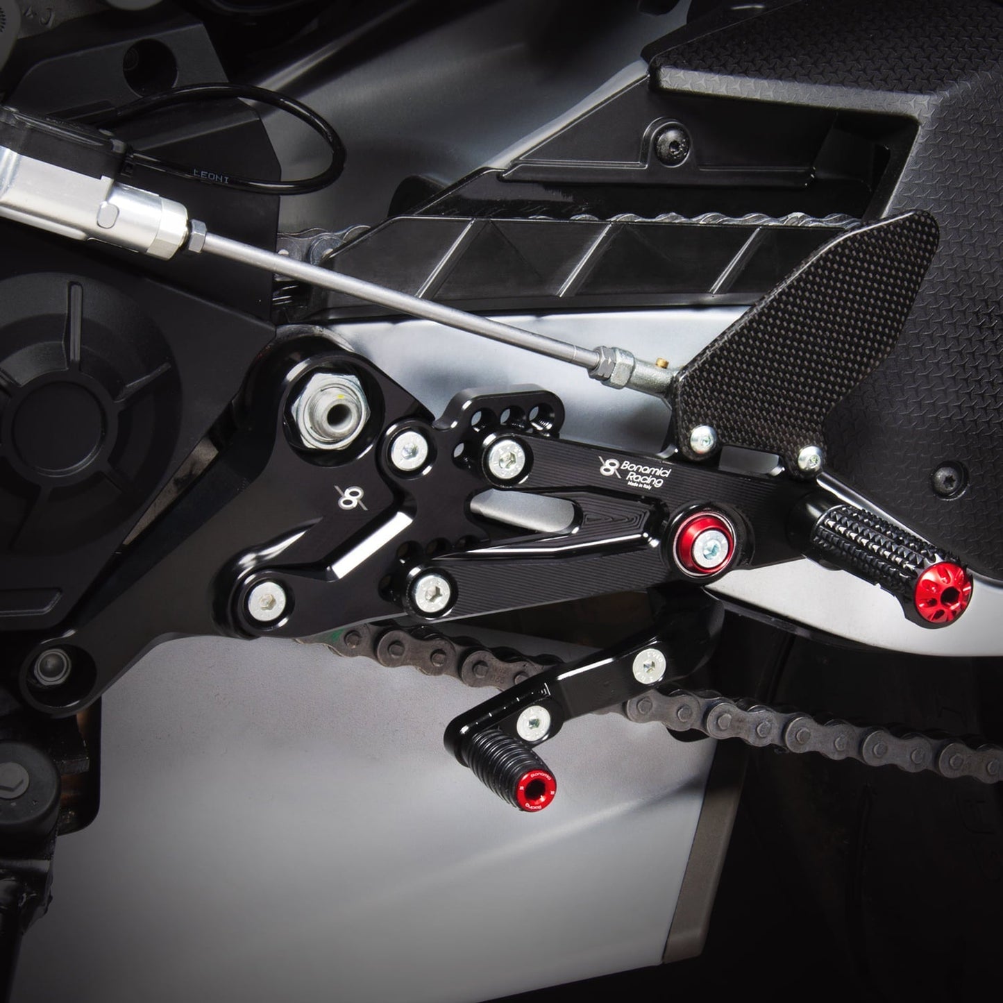 Aprilia Tuono 660 (2020-23) 6-Position Adjustable Rearsets by Bonamici Racing