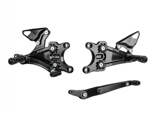 Honda CBR1000RR R Fireblade (2020-23) Street Version 6-Position Adjustable Rearsets by Bonamici Racing