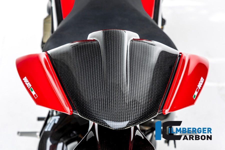 ILmberger Carbon Fiber Seat Cover Kit for Ducati Panigale V2 (2020-2023)