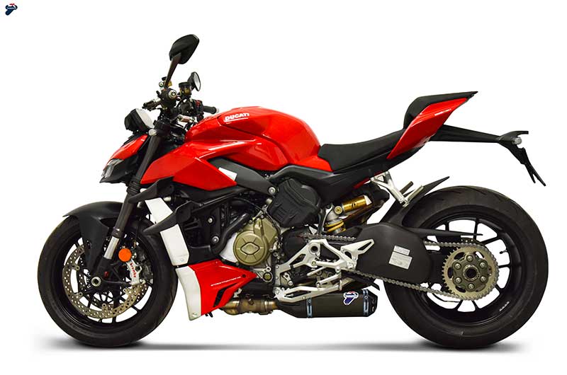 Termignoni Slip On Black Edition Titanium Exhaust for Ducati Streetfighter V4 (2018-24) Upmap Included