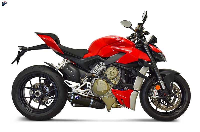Termignoni Slip On Black Edition Titanium Exhaust for Ducati Streetfighter V4 (2018-24) Upmap Included