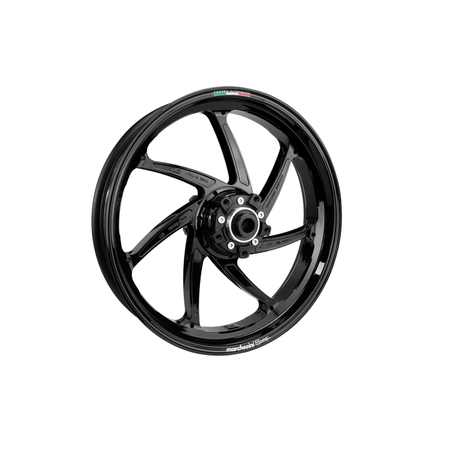 Marchesini M7RS Genesi Aprilia RSV4 / Tuono V4 (2021-2023) Forged Aluminum Wheel Set - Gloss Black
