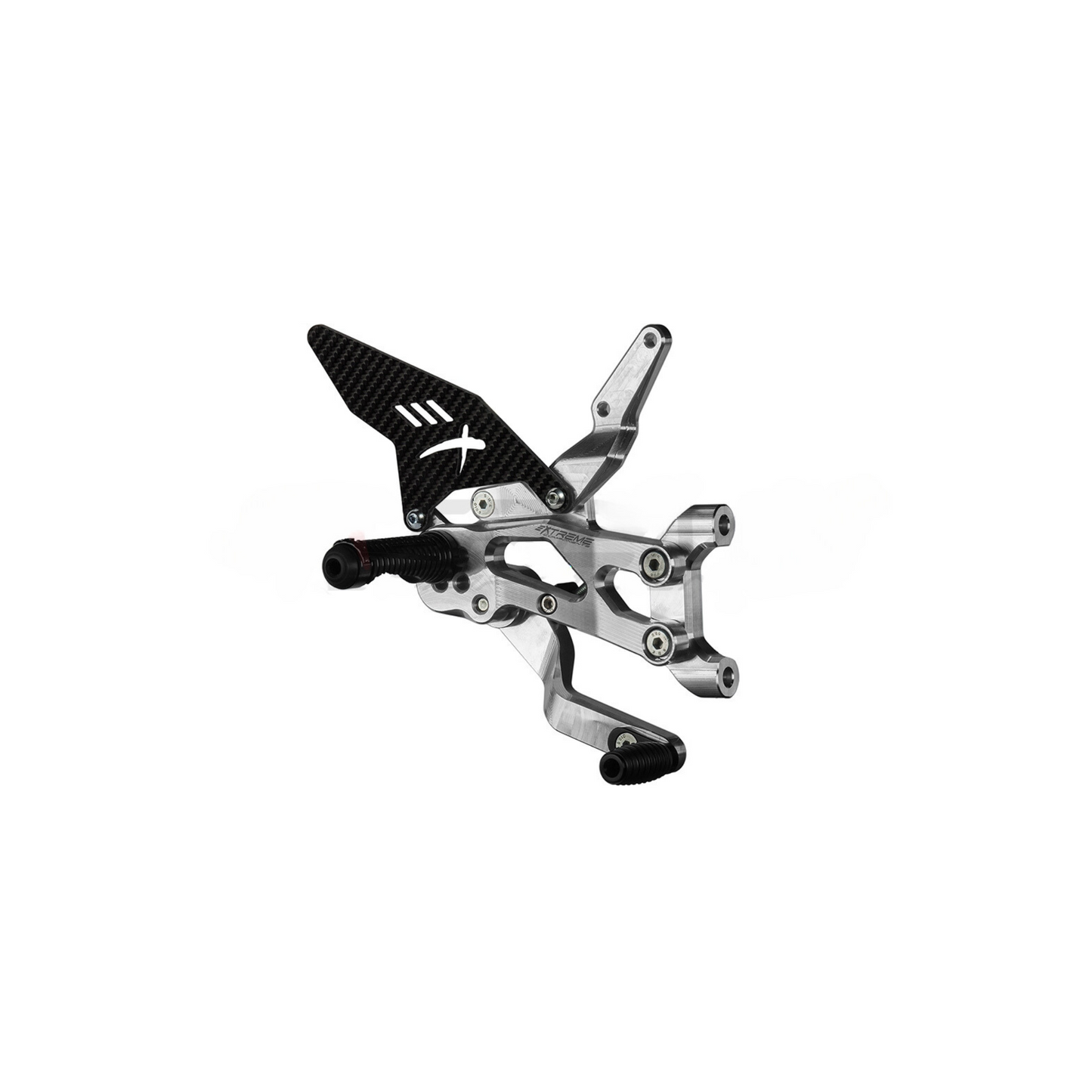Extreme Components GP EVO Rearsets in Aluminum/Carbon for Ducati Panigale V4 (2018-23)