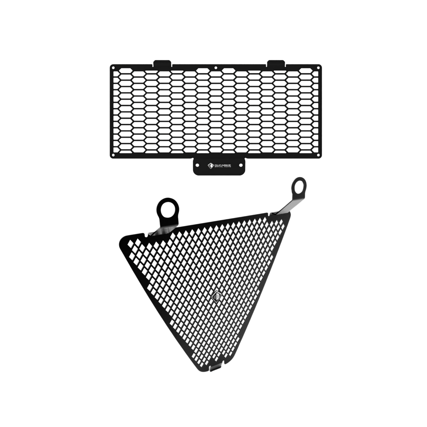 Ducati Streetfighter V2 Radiator Guard Set by DBK Special Parts - Black