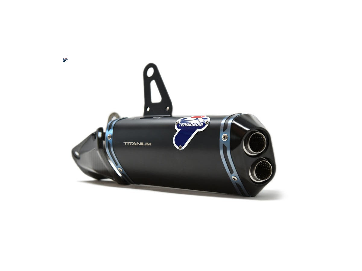 Termignoni Slip On Black Edition Titanium Exhaust for Ducati Streetfighter V4 (2018-24) Upmap Included