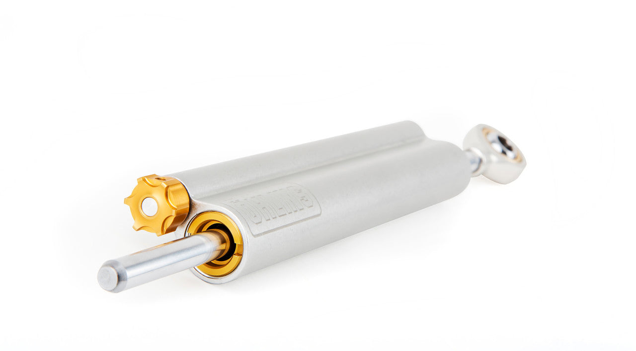Ohlins 63mm-stroke Steering Damper - Silver