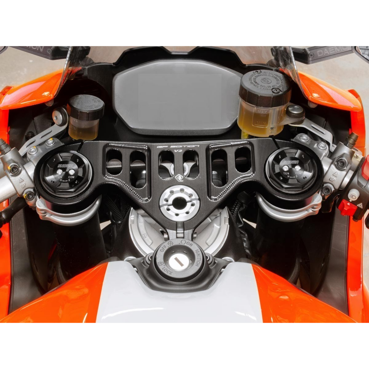 DBK Special Parts CNC Machined Top Triple Clamp for Ducati Panigale V2 (2020-2023)