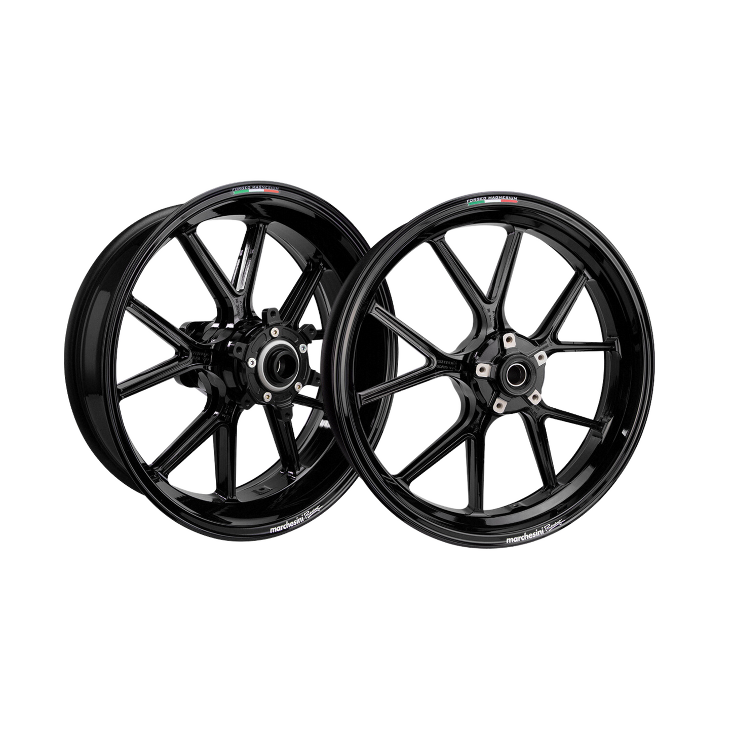 Marchesini M10RS Corse Aprilia RSV4 / Tuono V4 (2017-19) Forged Magnesium Wheel Set - Gloss Black