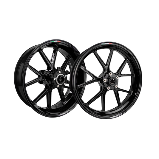 Marchesini M10RS Corse Aprilia RSV4 / Tuono V4 (2017-19) Forged Magnesium Wheel Set - Gloss Black