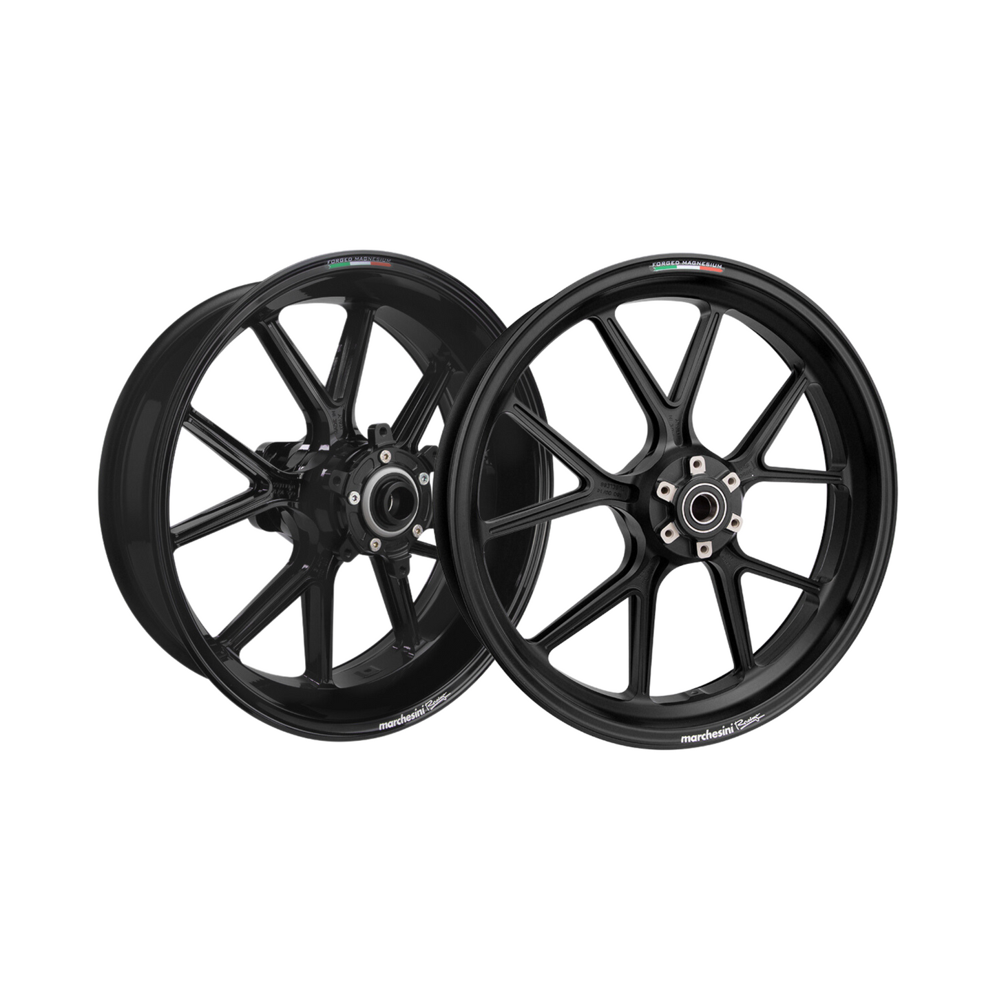 Marchesini M10RS Corse BMW S1000RR / M1000RR (2019-23) Forged Magnesium Wheel Set - Matte Black