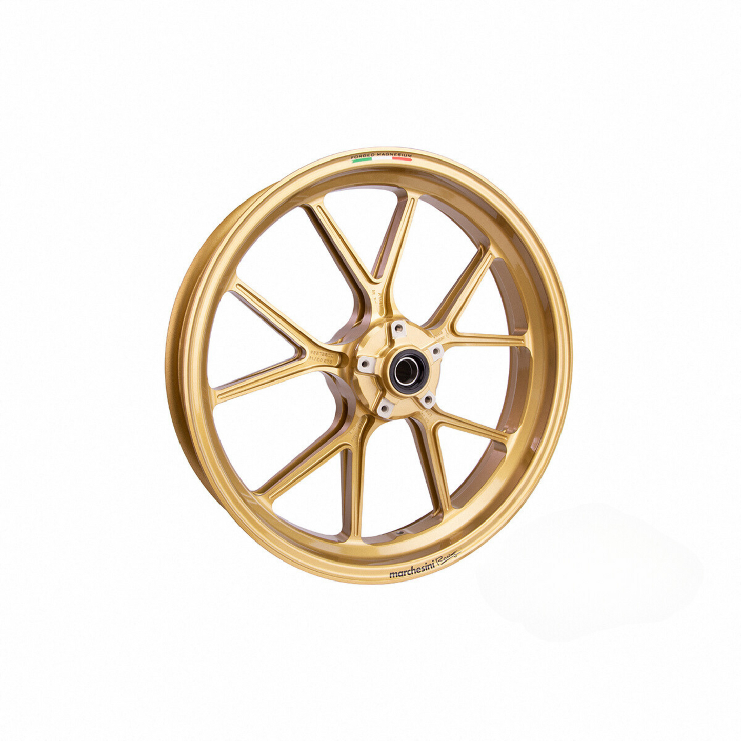 Marchesini M10RS Kompe MV Agusta Brutale 1000 RR (2014-23) Forged Aluminum Wheel Set - Gold