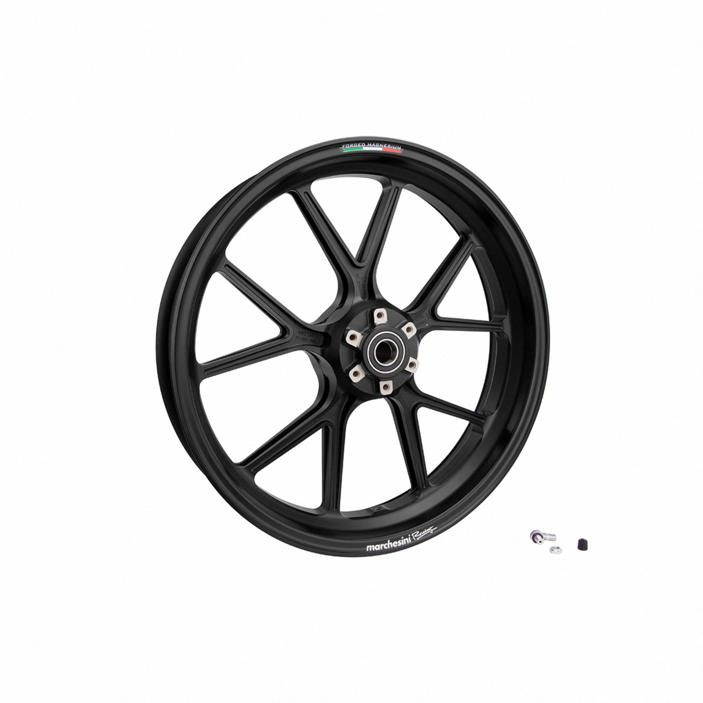 Marchesini M10RS Kompe Ducati Monster 1200S / 1200R (2014-20) Forged Aluminum Wheel Set - Matte Black