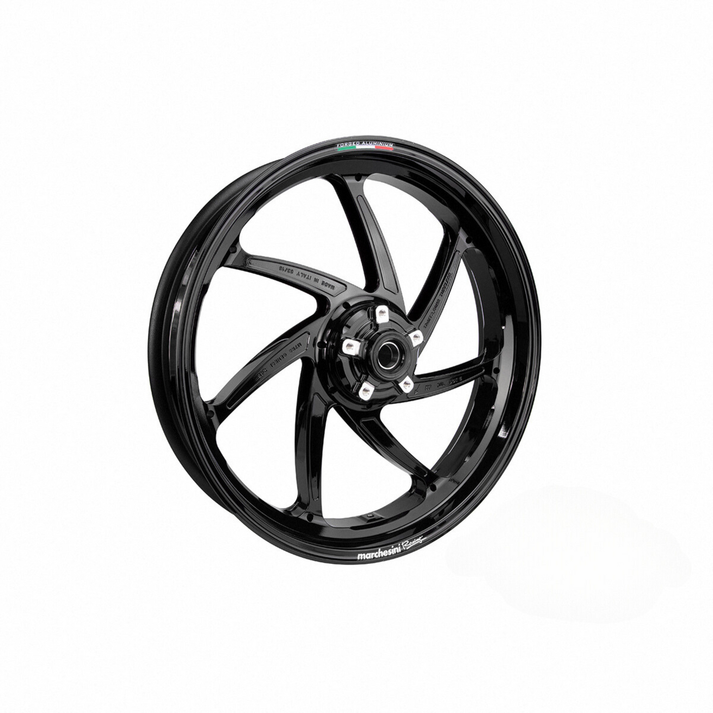 Marchesini M7RS Genesi Ducati Panigale V4 (2018-23) / Streetfighter V4 (2020-23) Forged Aluminum Wheel Set - Gloss Black