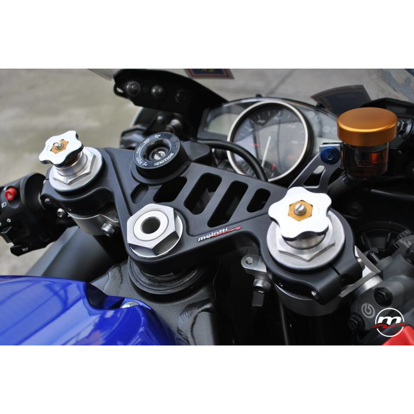 Melotti Racing CNC Machined Aluminum Top Triple Clamp for Yamaha YZF R6 (2016-2021) - Road Version