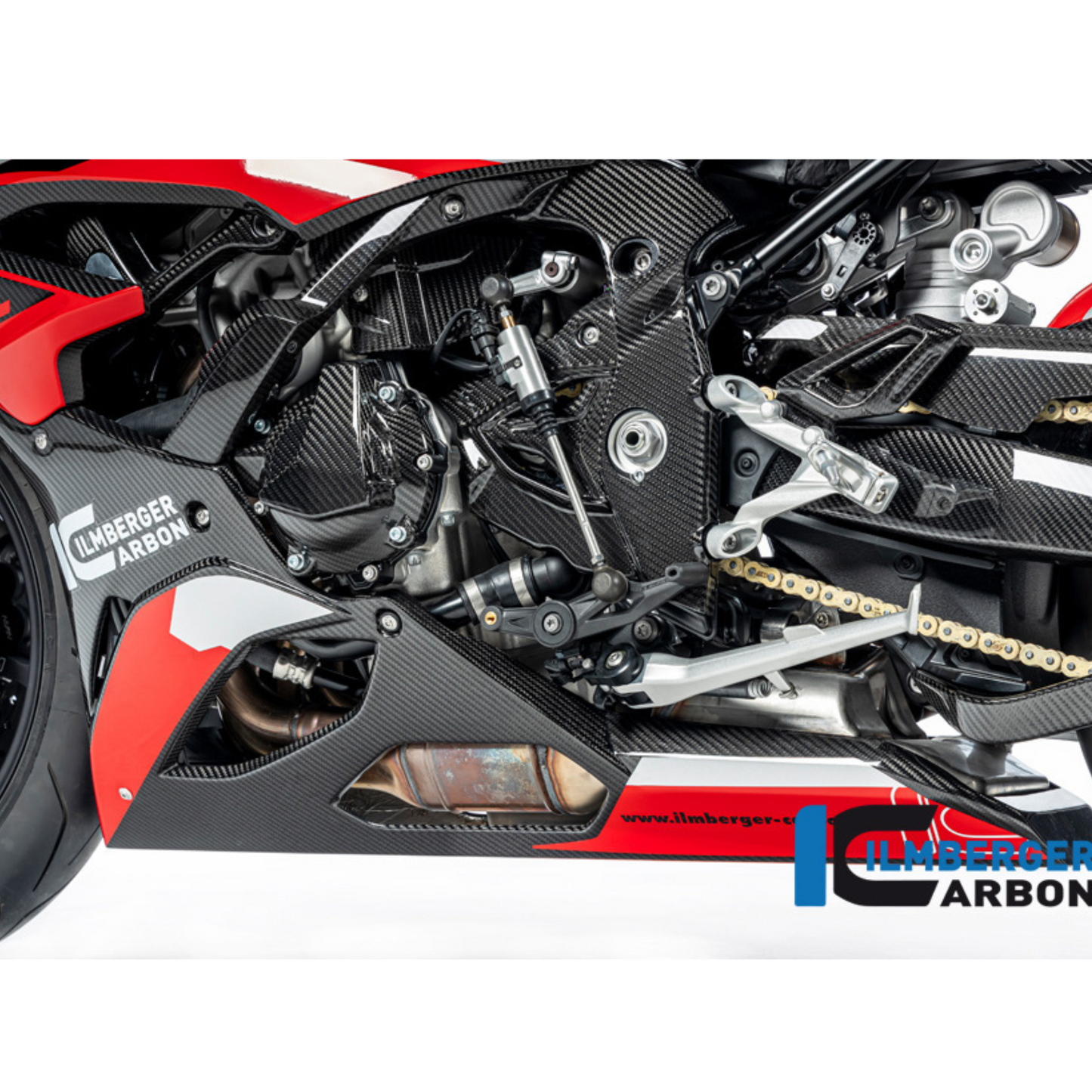 ILmberger Carbon BMW S1000RR K67 Carbon Belly Pan Long Version (2023+)