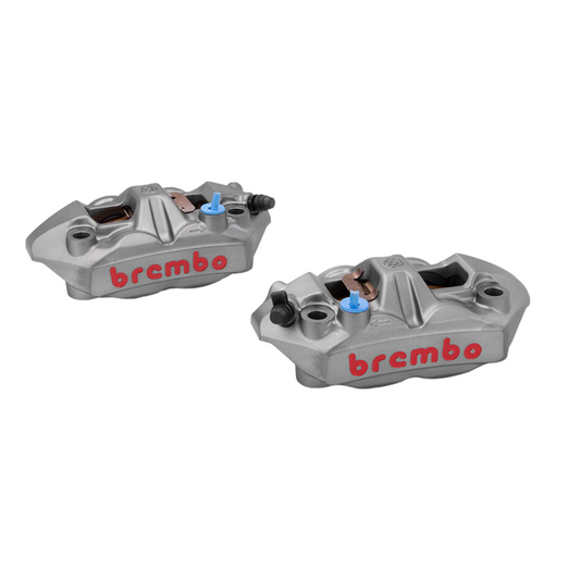Brembo M4 100mm Radial Mount Cast Monobloc Caliper Set - Titanium Grey