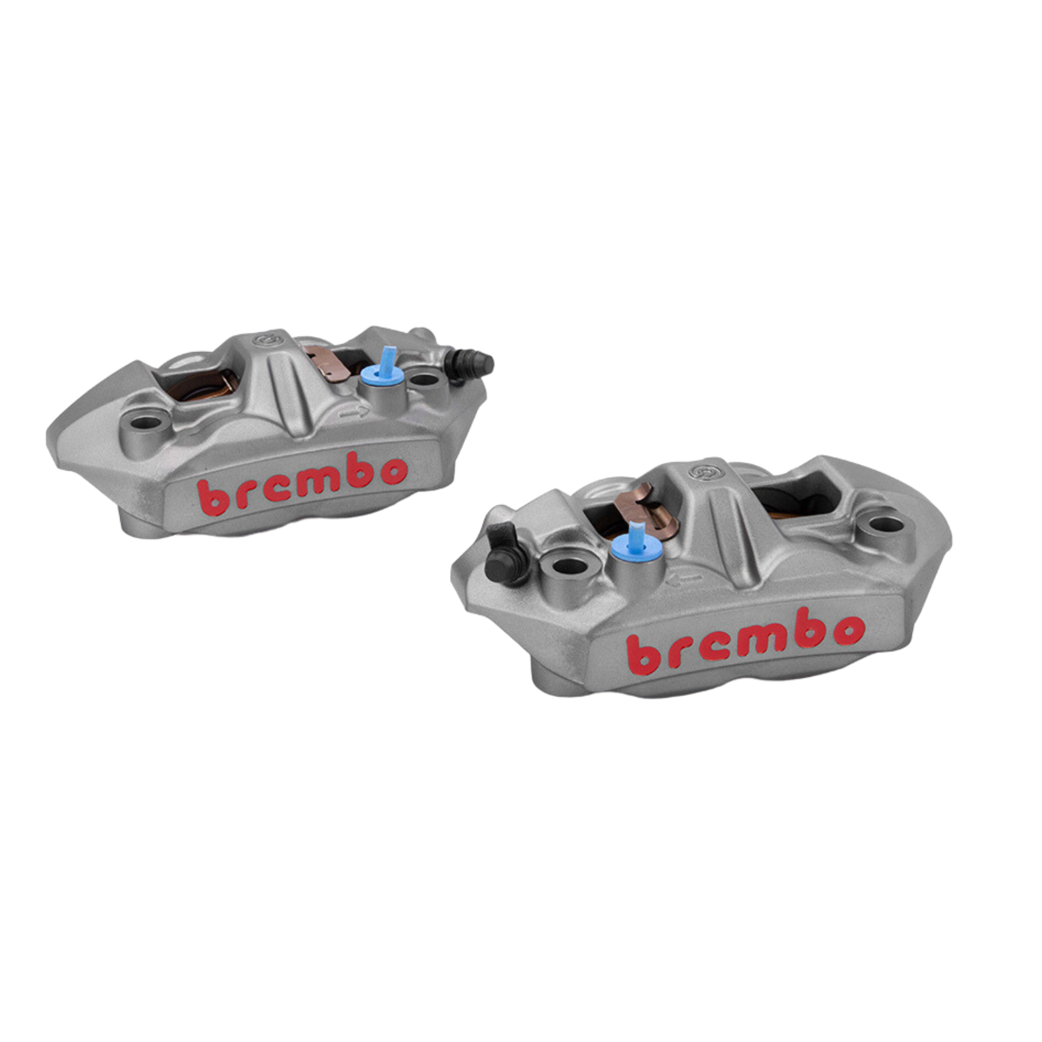 Brembo M4 108mm Radial Mount Cast Monobloc Caliper Set - Titanium Grey ...