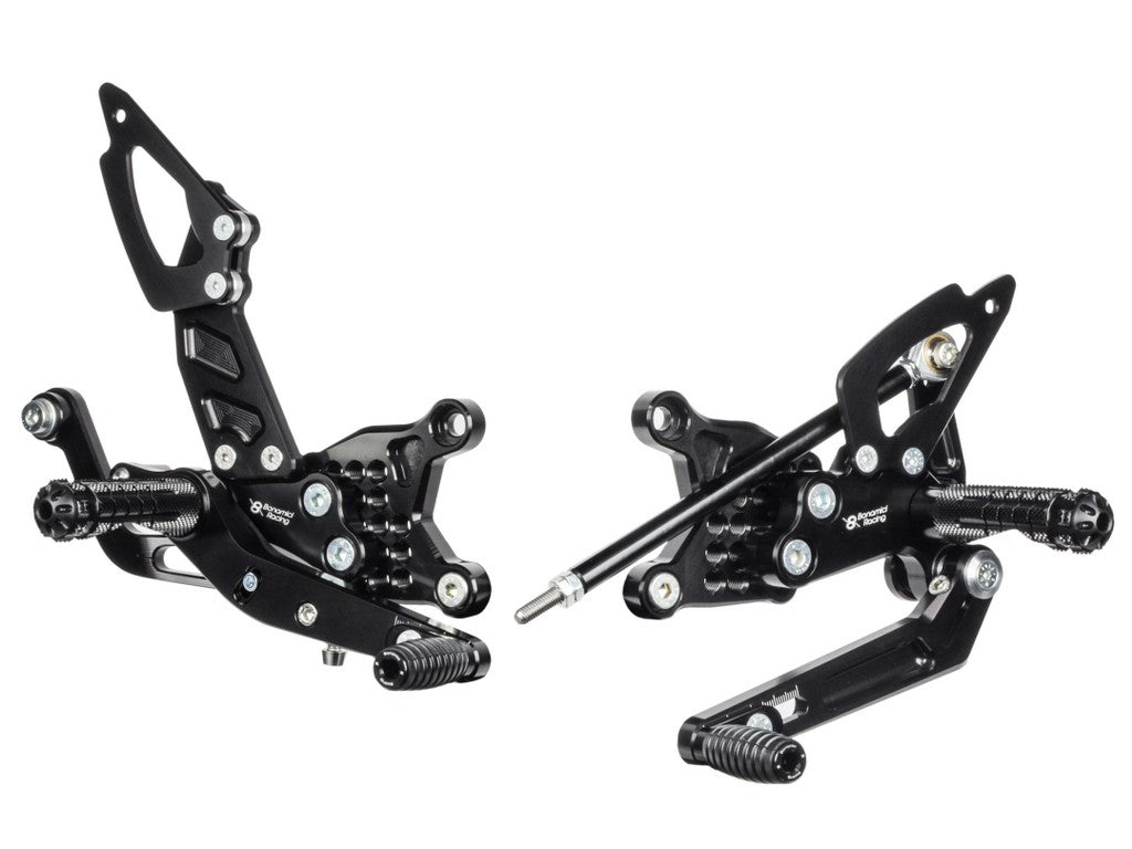 Aprilia Tuono V4 (2017-23) Race Version 6-Position Adjustable Rearsets by Bonamici Racing