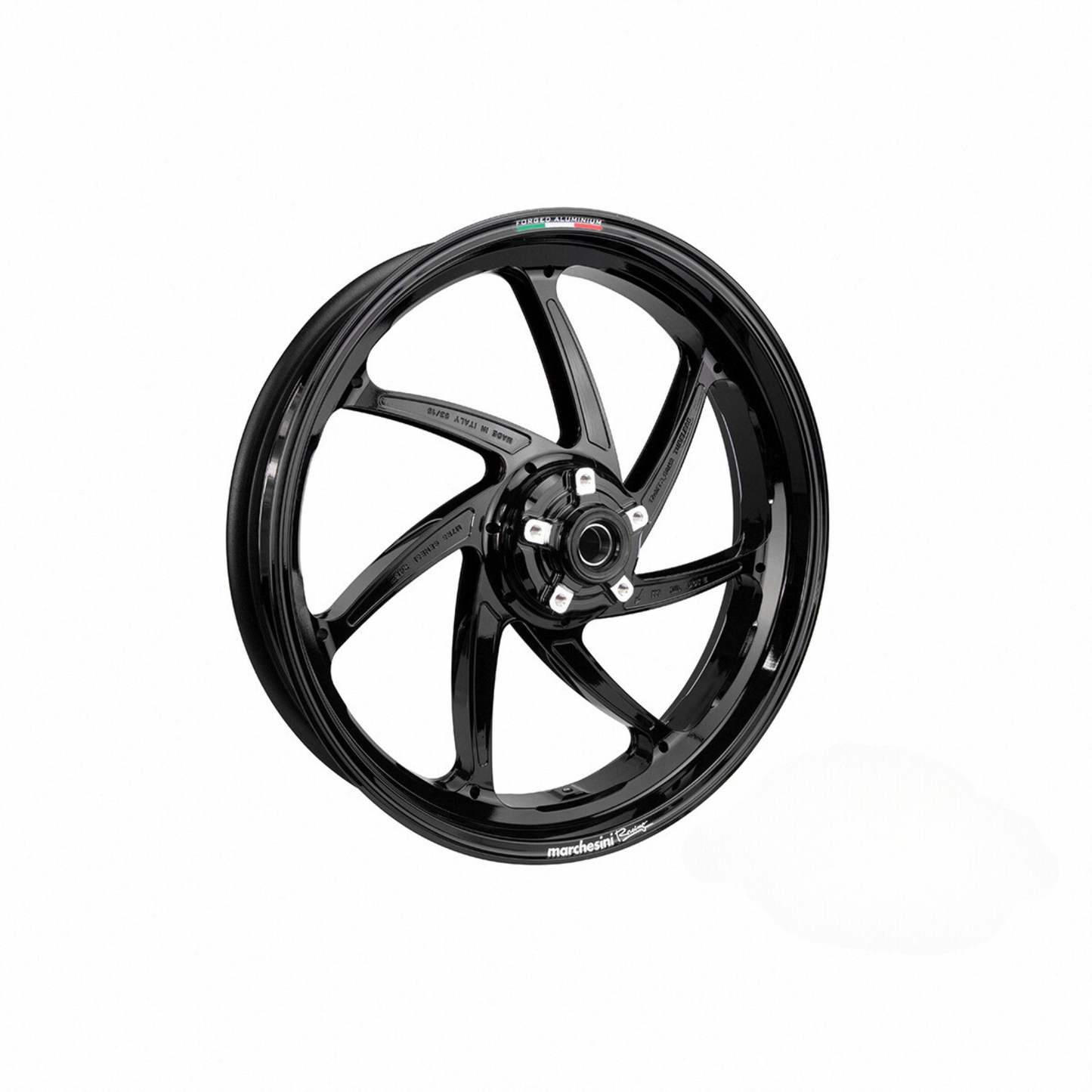 Marchesini M7RS Genesi Aprilia RSV4 / Tuono V4 (2021-2023) Forged Aluminum Wheel Set - Gloss Black