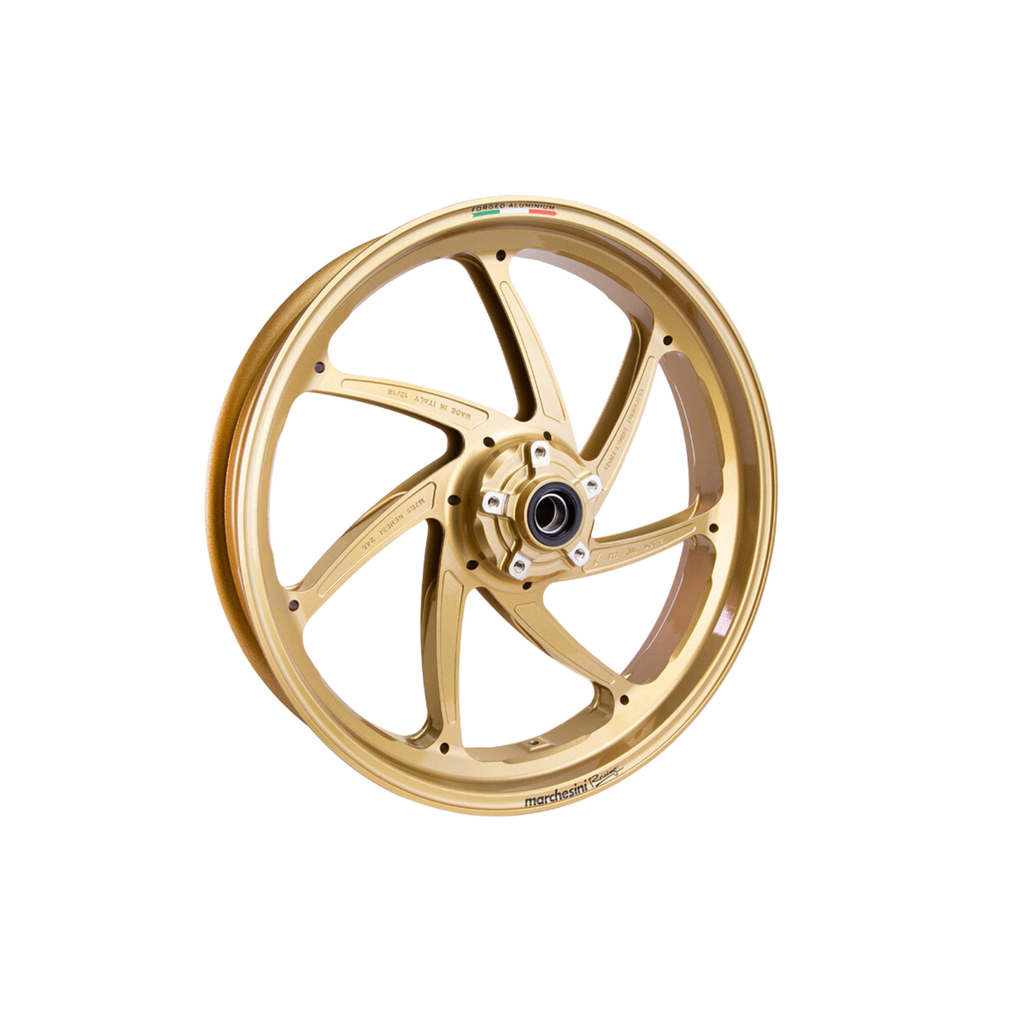 Marchesini M7RS Genesi Aprilia RSV4 / Tuono V4 (2021-2023) Forged Aluminum Wheel Set - Gold