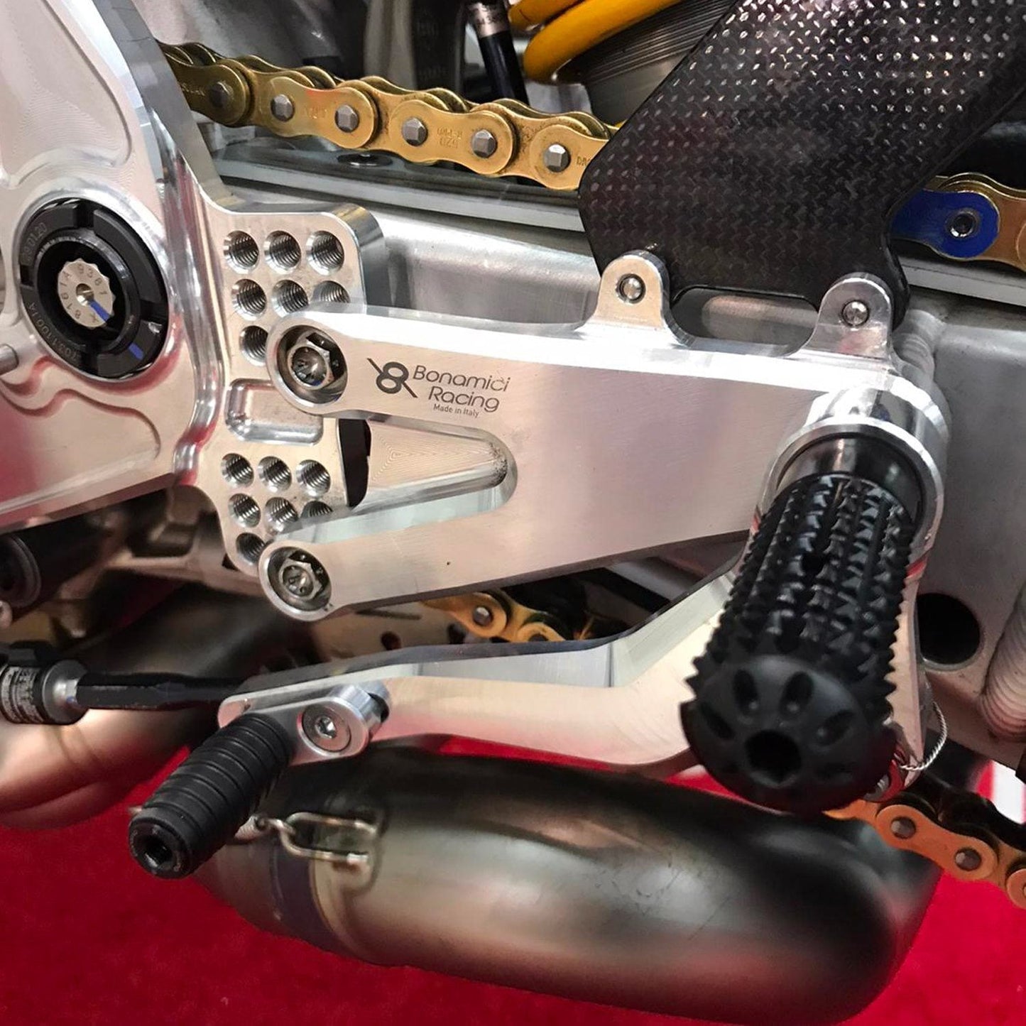 Ducati Panigale V4 (2018-2023) 6-Position Adjustable Rearsets by Bonamici Racing