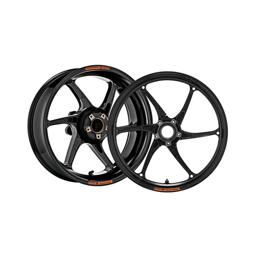 O.Z. Racing Cattiva Series Magnesium Wheels for Ducati Panigale V2 (2020-24) - Gloss Black