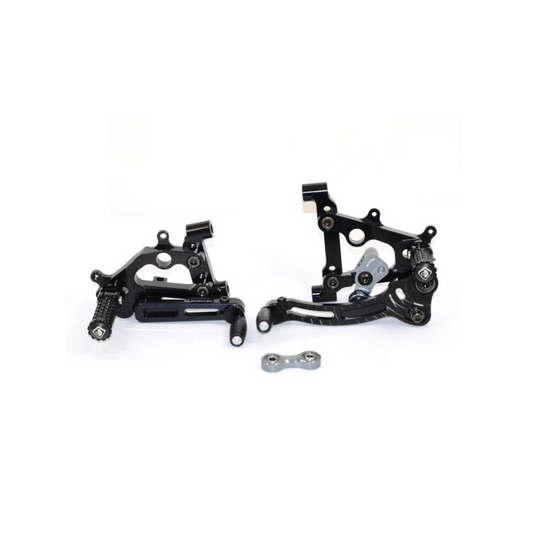 DBK Special Parts CNC Aluminum Machined Adjustable Rearsets for Ducati Panigale V2 (2020-2023)