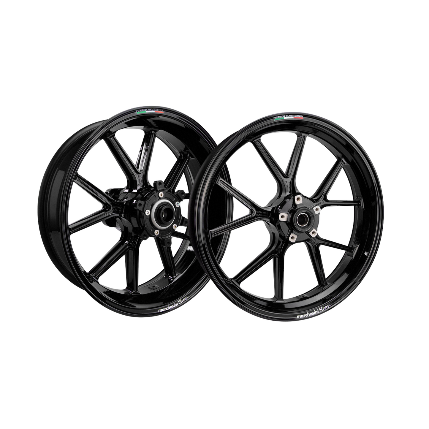 Marchesini M10RS Corse Honda CBR1000RR R Fireblade / SP1 (2017-19) Forged Magnesium Wheel Set - Gloss Black