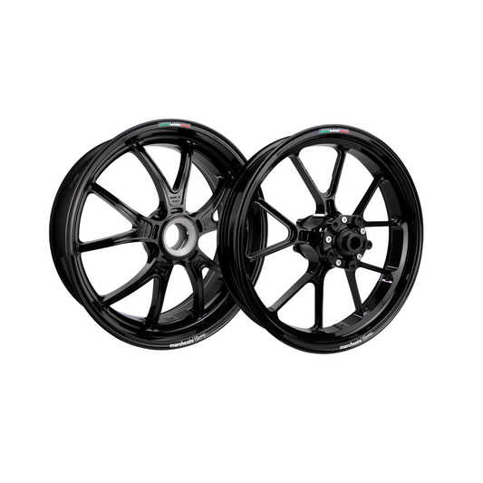 Marchesini M10RS Corse Ducati Monster 1200S / 1200R (2014-20) Forged Magnesium Wheel Set - Gloss Black