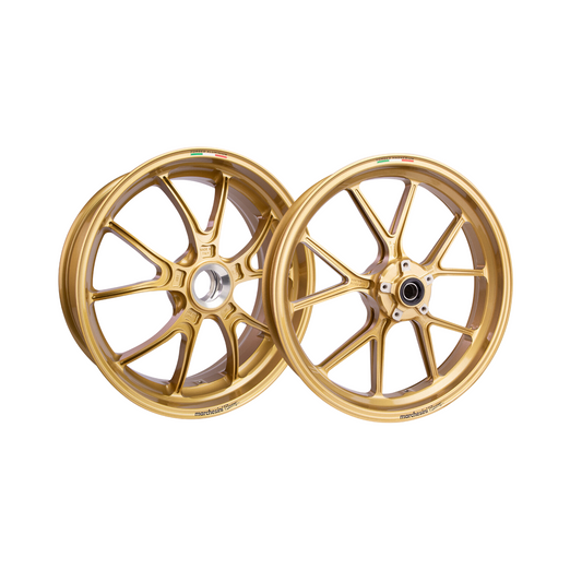Marchesini M10RS Corse Ducati Monster 1200S / 1200R (2014-20) Forged Magnesium Wheel Set - Gold
