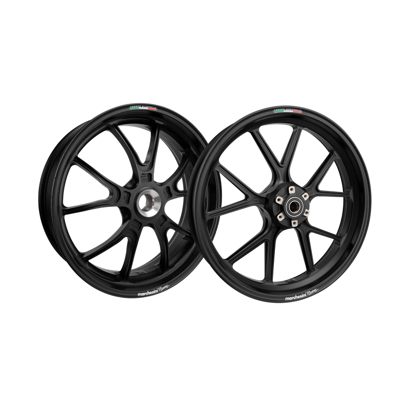 Marchesini M10RS Kompe Ducati Panigale V2 (2020-23) / Streetfighter V2 (2022-23) Forged Aluminum Wheel Set - Matte Black