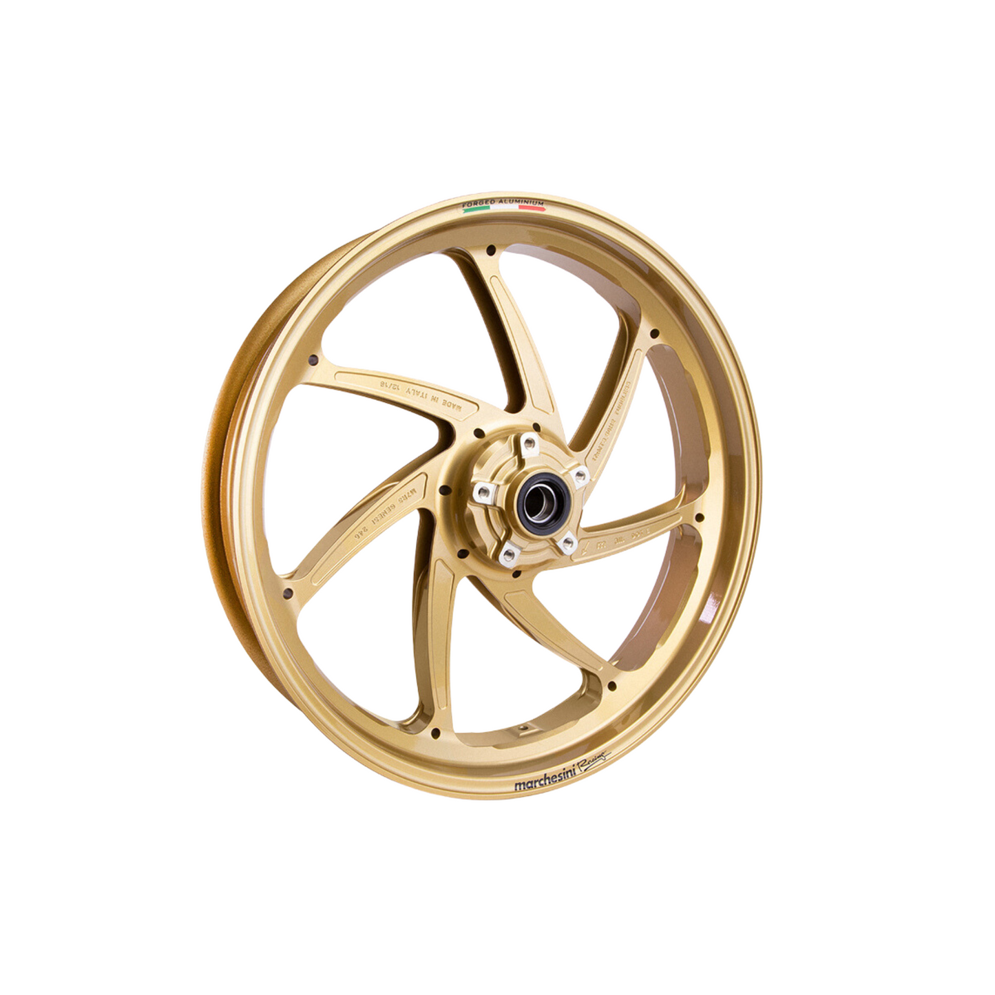 Marchesini M7RS Genesi BMW S1000RR / M1000RR (2019-23) Forged Aluminum Wheel Set - Gold
