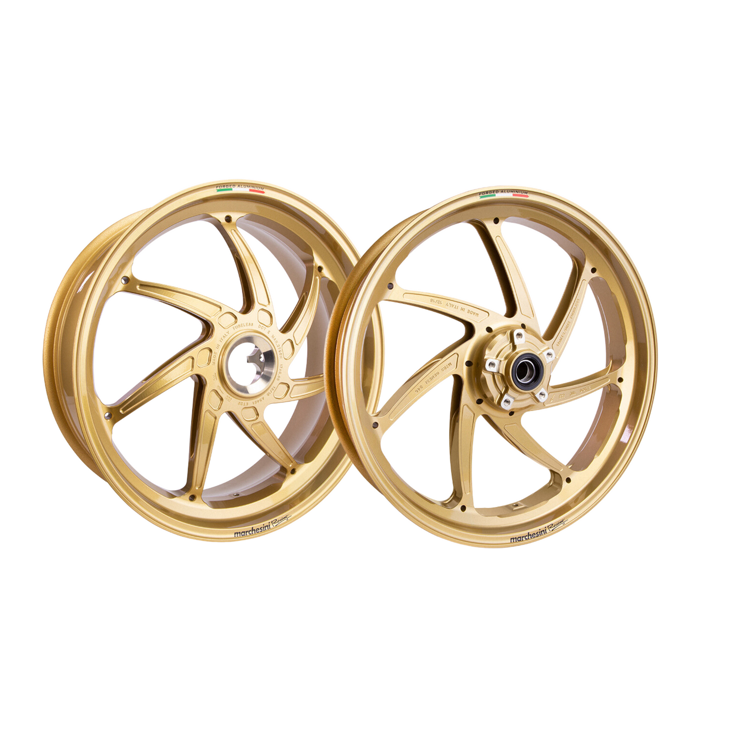 Marchesini M7RS Genesi BMW S1000RR / M1000RR (2019-23) Forged Aluminum Wheel Set - Gold