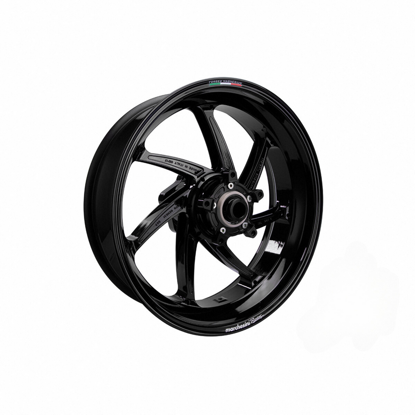 Marchesini M7R Genesi Yamaha YZF R1 / R1M (2015-23) Forged Magnesium Wheel Set - Gloss Black