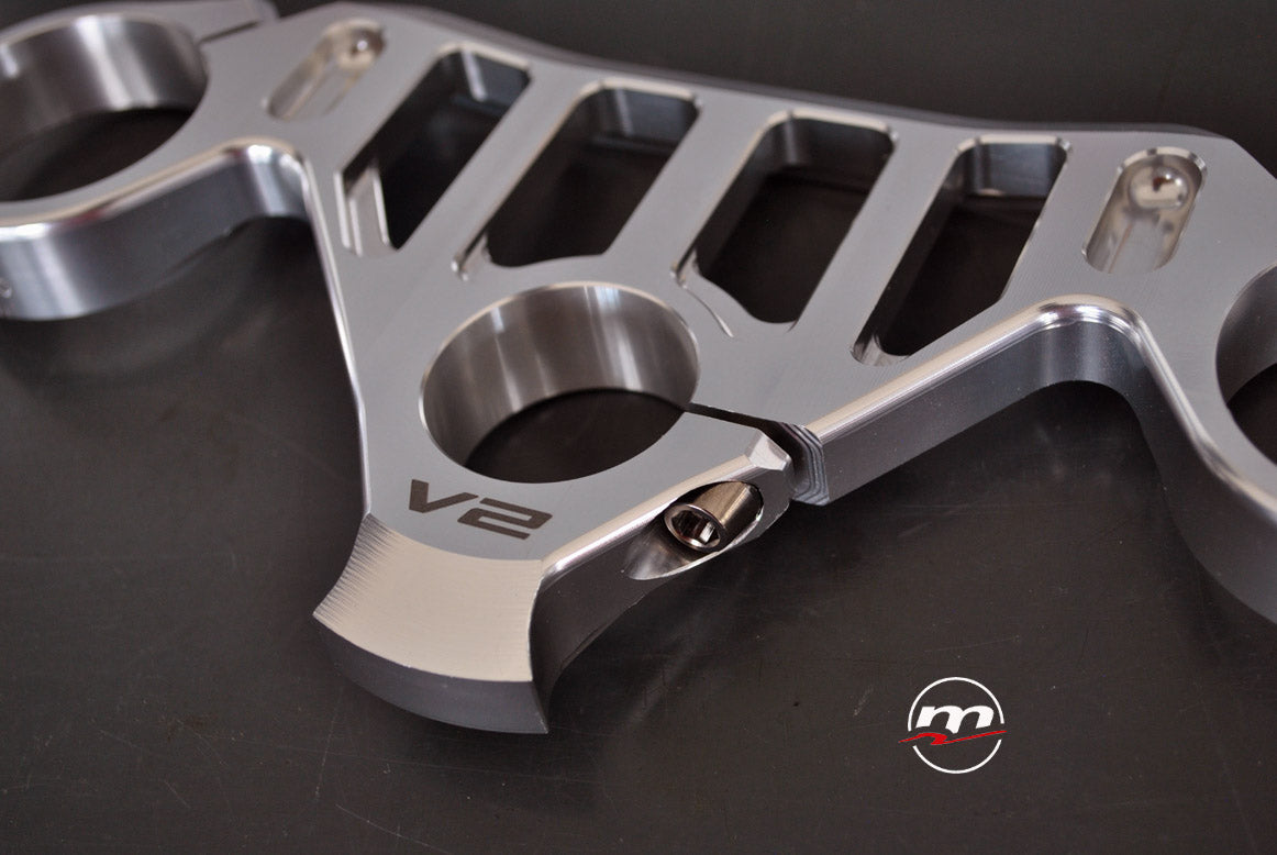 Melotti Racing CNC Machined Aluminum Top Triple Clamp for Ducati Panigale V2 (2020-23) - Race Version